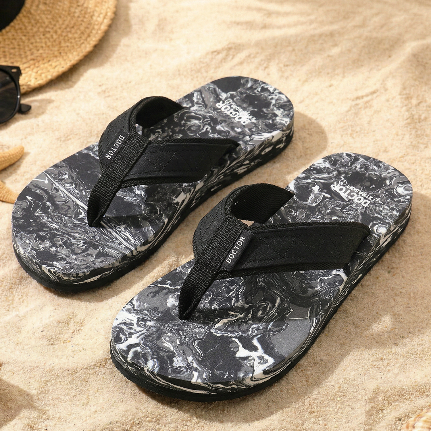 DOCTOR EXTRA SOFT D-29 Men's Slider Slippers — Anti-Skid