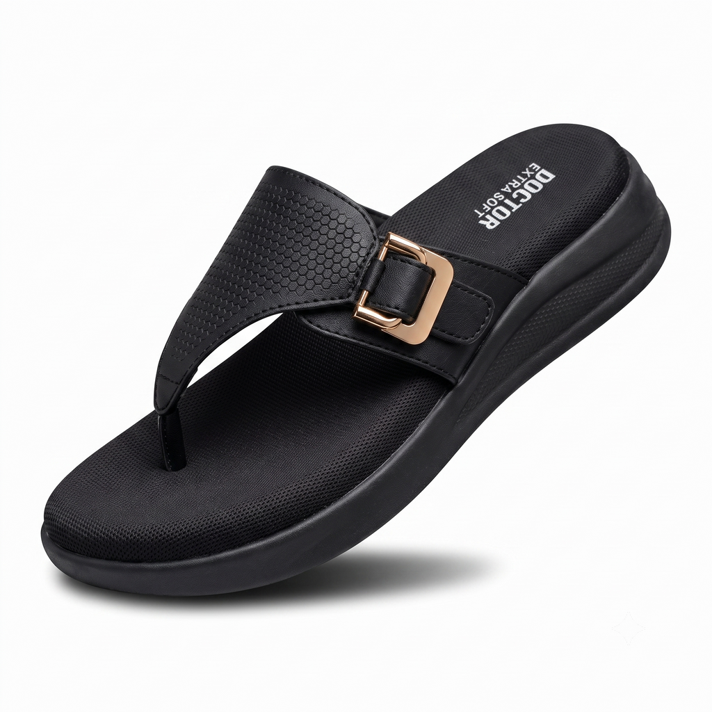 DOCTOR EXTRA SOFT Women's Slippers | Memory Foam, Orthopedic, Lightweight | D-620