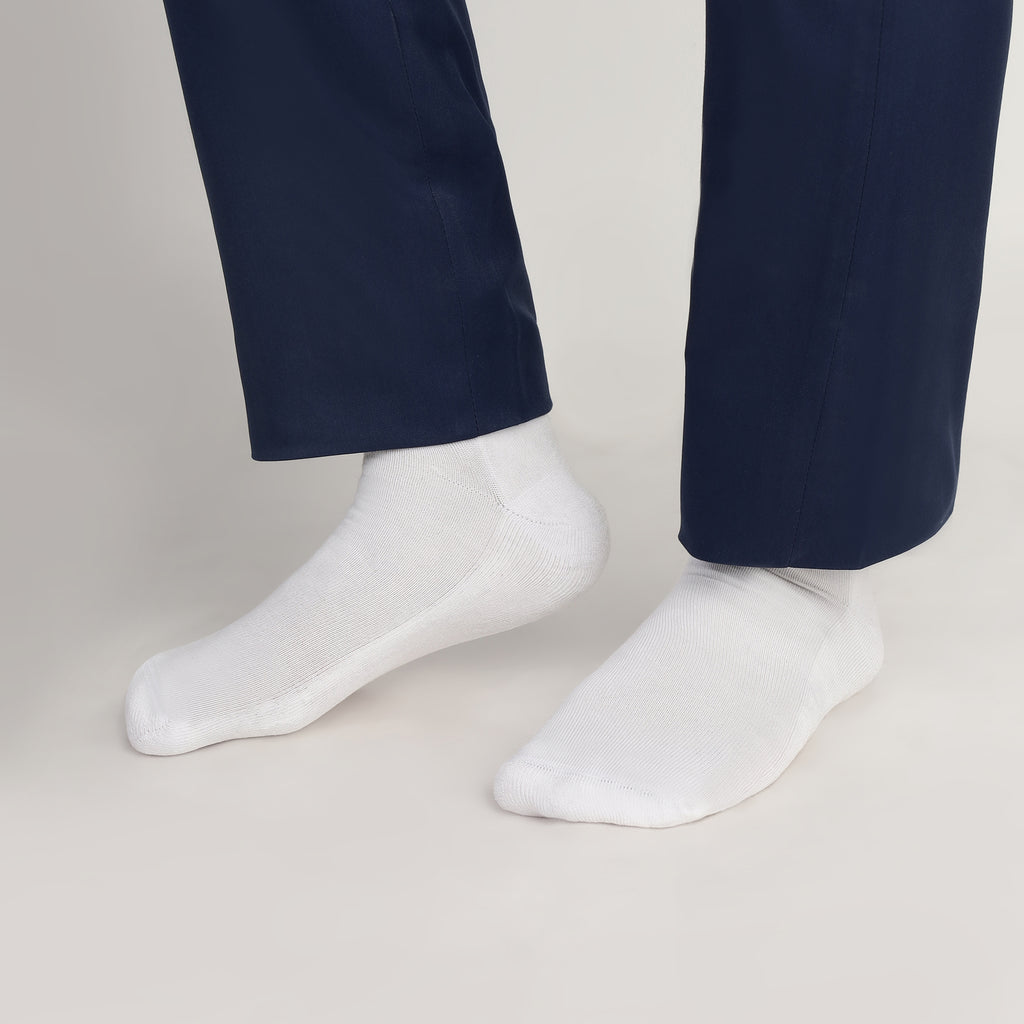 DOCTOR EXTRA SOFT 301 Men's Premium Cushioned Bamboo Ankle Socks| Half Terry, Odour-Free & Breathable| Ideal For Sports, Sneaker, Running, Gym Training, Athletic| Everyday Use Gent's/Boys PACK OF 3 (Free Size)