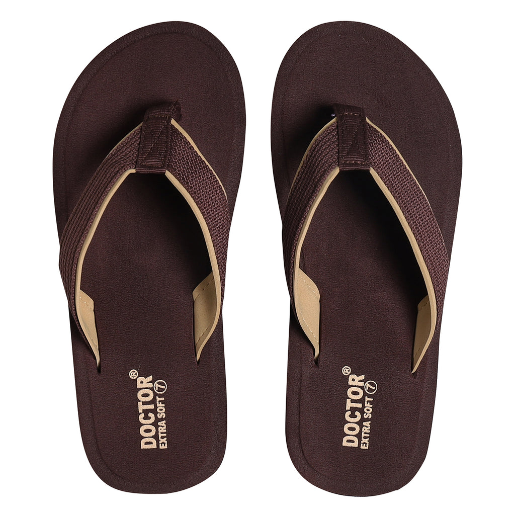 DOCTOR EXTRA SOFT D-34 Doctor Slippers for Men's Orthopedic Diabetic Non-Slip Lightweight Durable Cushion Comfortable Flat Mcr Casual Stylish Dr Chappals and House Flip flops For Gent's and Boys