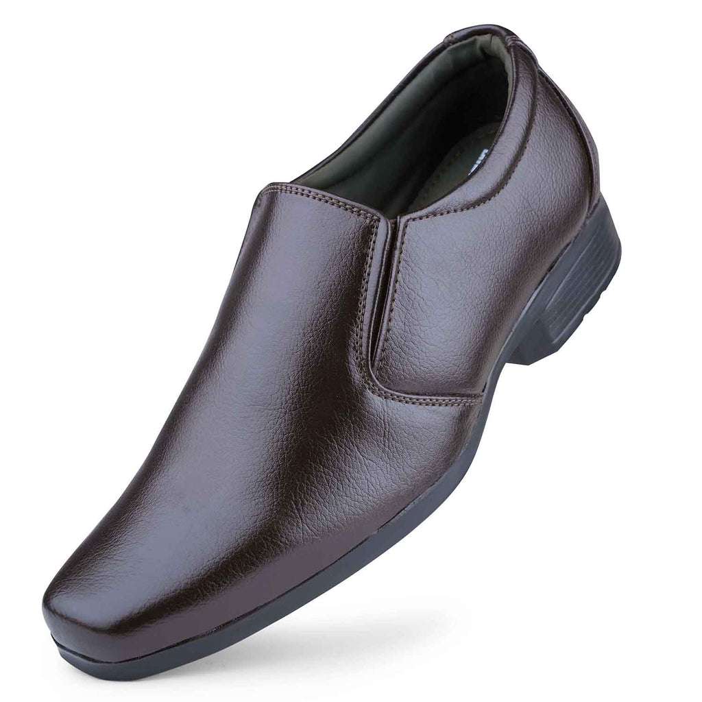 DOCTOR EXTRA SOFT Men’s Black Formal Shoes– Classic Office Business Dress Shoes, Slip On Style, Lightweight Cushioned Sole, Non-Slip Professional Work, Wedding,Party & Casual Footwear D-852