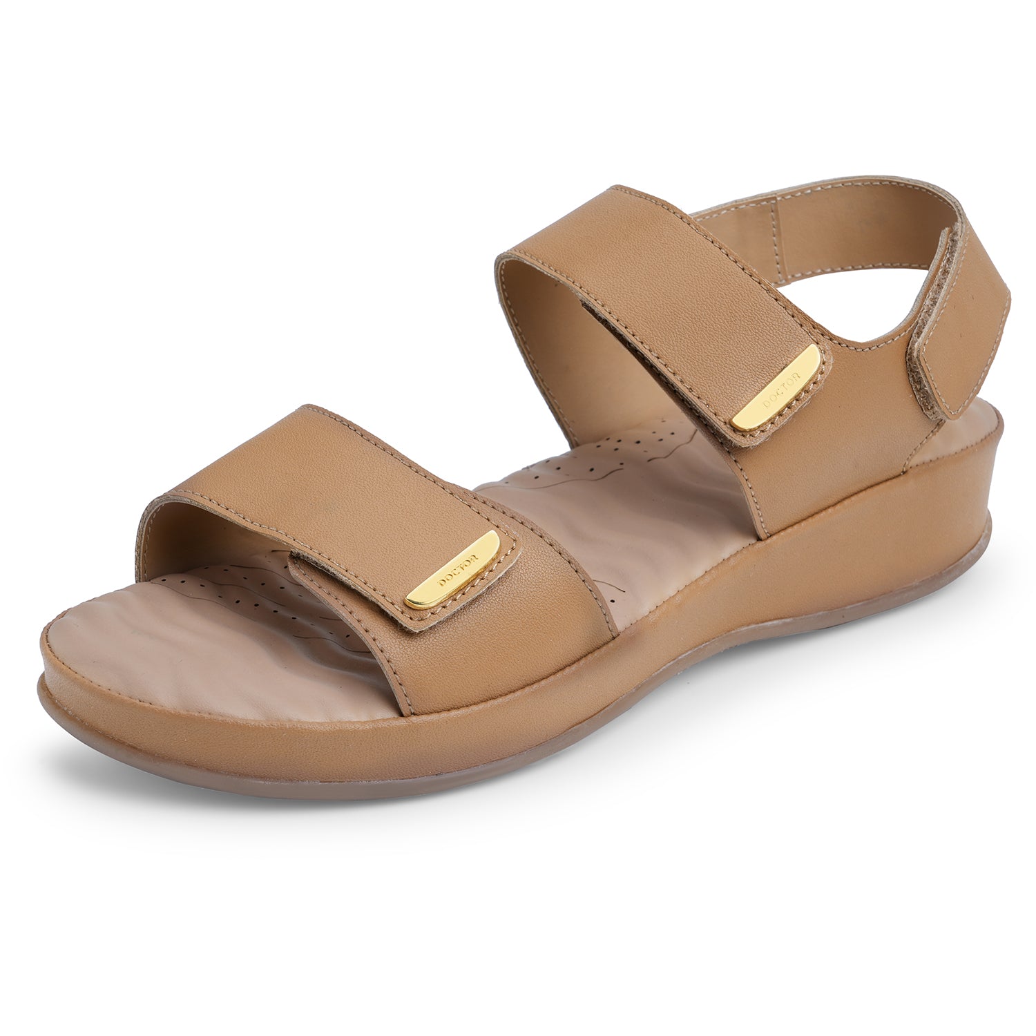 DOCTOR EXTRA SOFT 619 Women's Comfort Sandals with Memory Foam Cushion & TPR Outsole|Stylish & Lightweight Casual & Non-Slip Diabetic | Orthopedic Flip Flops/Slippers Adjustable Strap Ladies & Girls