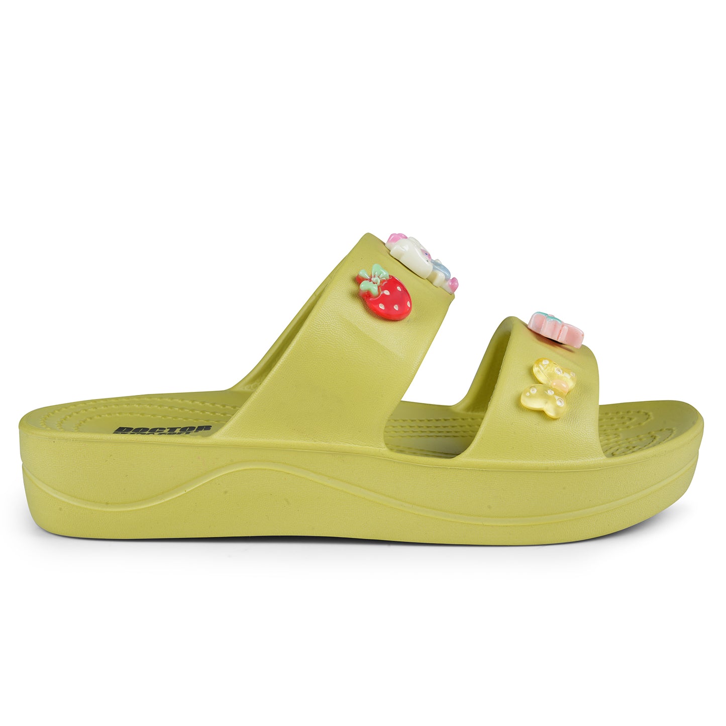 DOCTOR EXTRA SOFT D-540 Women's Classic Charms Cushion Sandals/Clogs| Comfortable & LightWeight | Stylish & Anti-Skid | Waterproof Casual Daily Mules Girls/Ladies