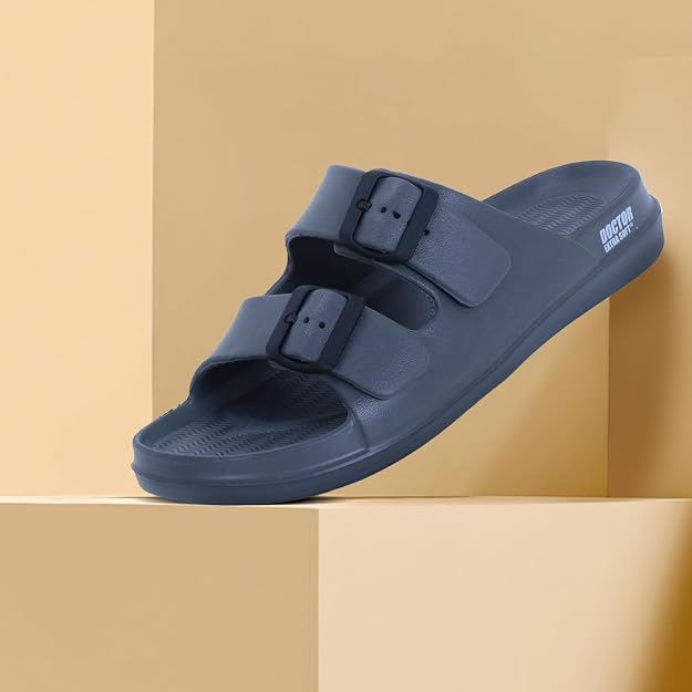 DOCTOR EXTRA SOFT D-505 Men's Slider Slippers — Cushioned & Anti-Skid