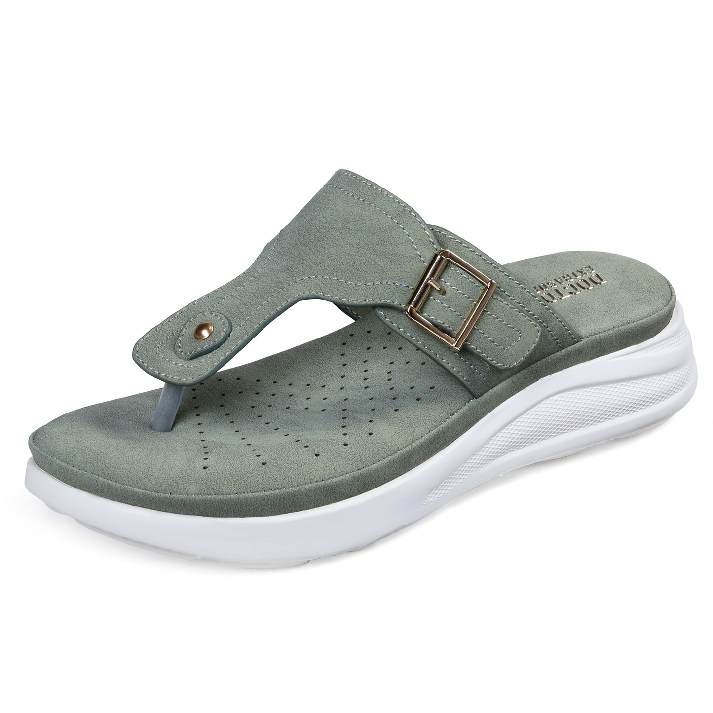 DOCTOR EXTRA SOFT D-621 Women's Ultra Lightweight Slippers/Flip-Flops with Memory Foam Cushion | Stylish & Comfortable | Casual & Fashion| Diabetic & Orthopedic Synthetic Slip-on Sandals Ladies/Girls