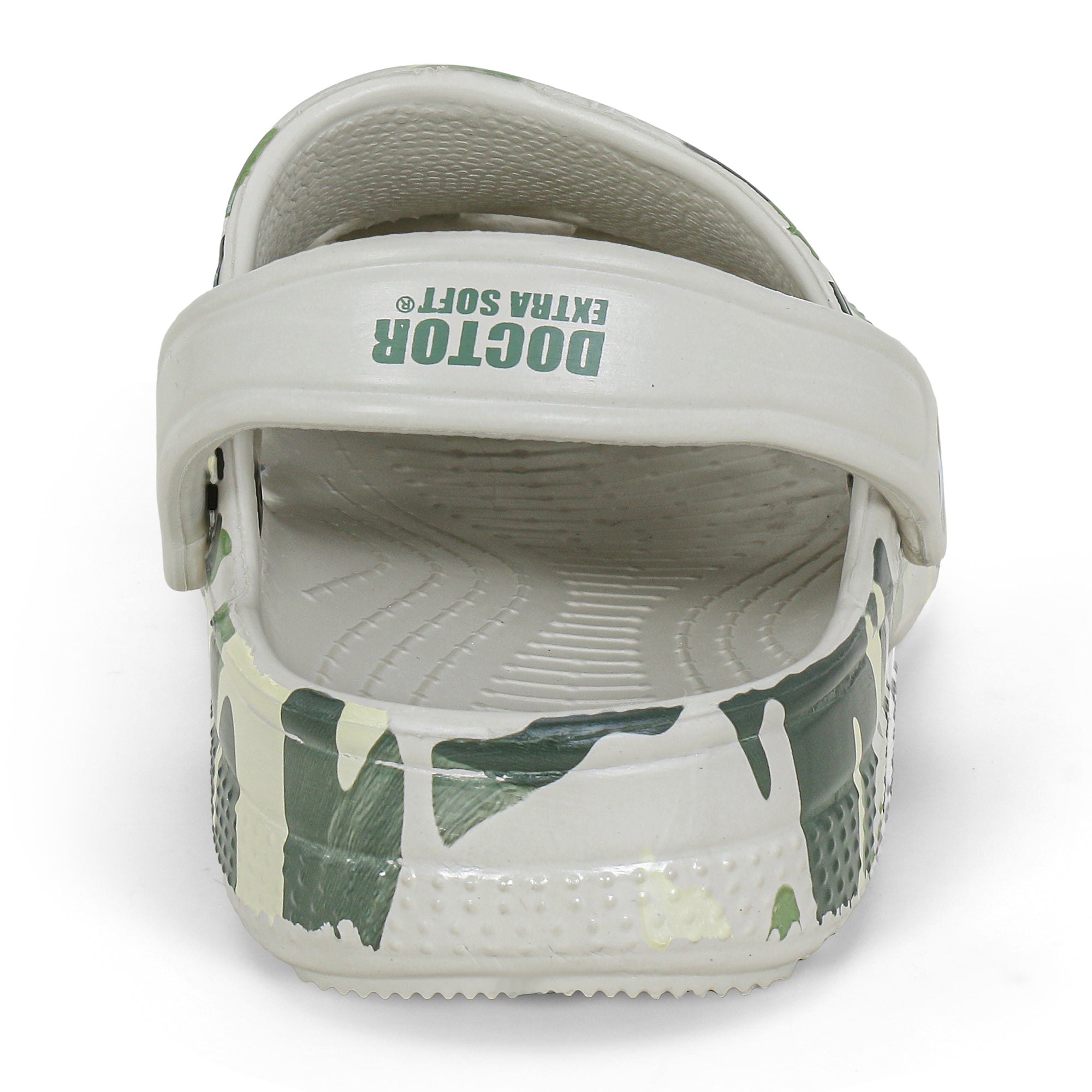 DOCTOR EXTRA SOFT D-503 Men's Classic Graphic Casual Clogs/Sandals with Adjustable Back Strap for Adult | Comfortable & Light Weight | Stylish & Anti-Skid | Waterproof & Everyday Use Mules Gents/Boys