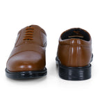 DOCTOR EXTRA SOFT D-801 Mens Classic Oxford Memory Foam Shoe for Uniform Dress, Black Formal, Office, Party,Wedding| Lightweight & Comfortable| Premium PU Grip Sole Derby Slip on Lace Up Gents & Boys