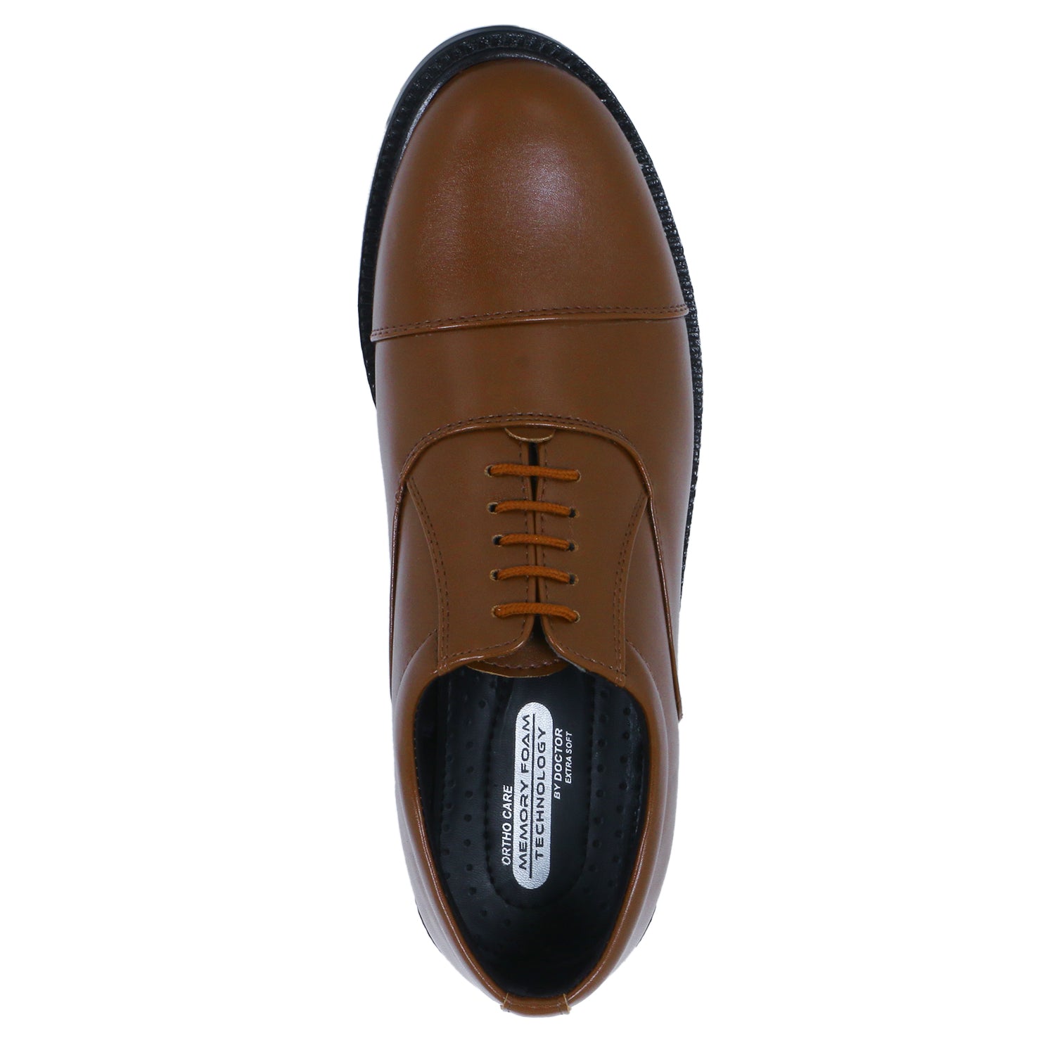 DOCTOR EXTRA SOFT D-801 Mens Classic Oxford Memory Foam Shoe for Uniform Dress, Black Formal, Office, Party,Wedding| Lightweight & Comfortable| Premium PU Grip Sole Derby Slip on Lace Up Gents & Boys