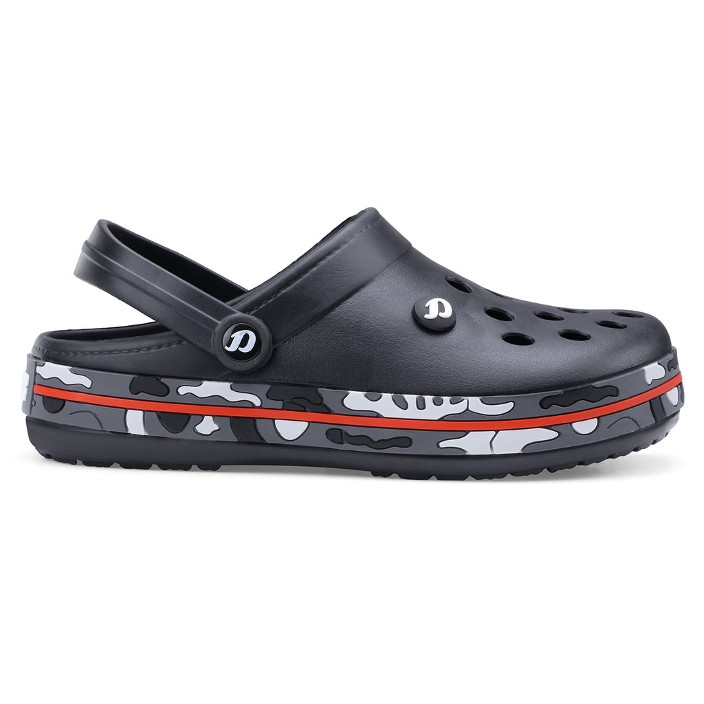 DOCTOR EXTRA SOFT D-520 Men's Classic Camouflage Casual Clogs/Sandals with Adjustable Back Strap for Adult| Comfortable & LightWeight | Stylish & Anti-Skid |Waterproof & Everyday Use Mules Gents & Boys