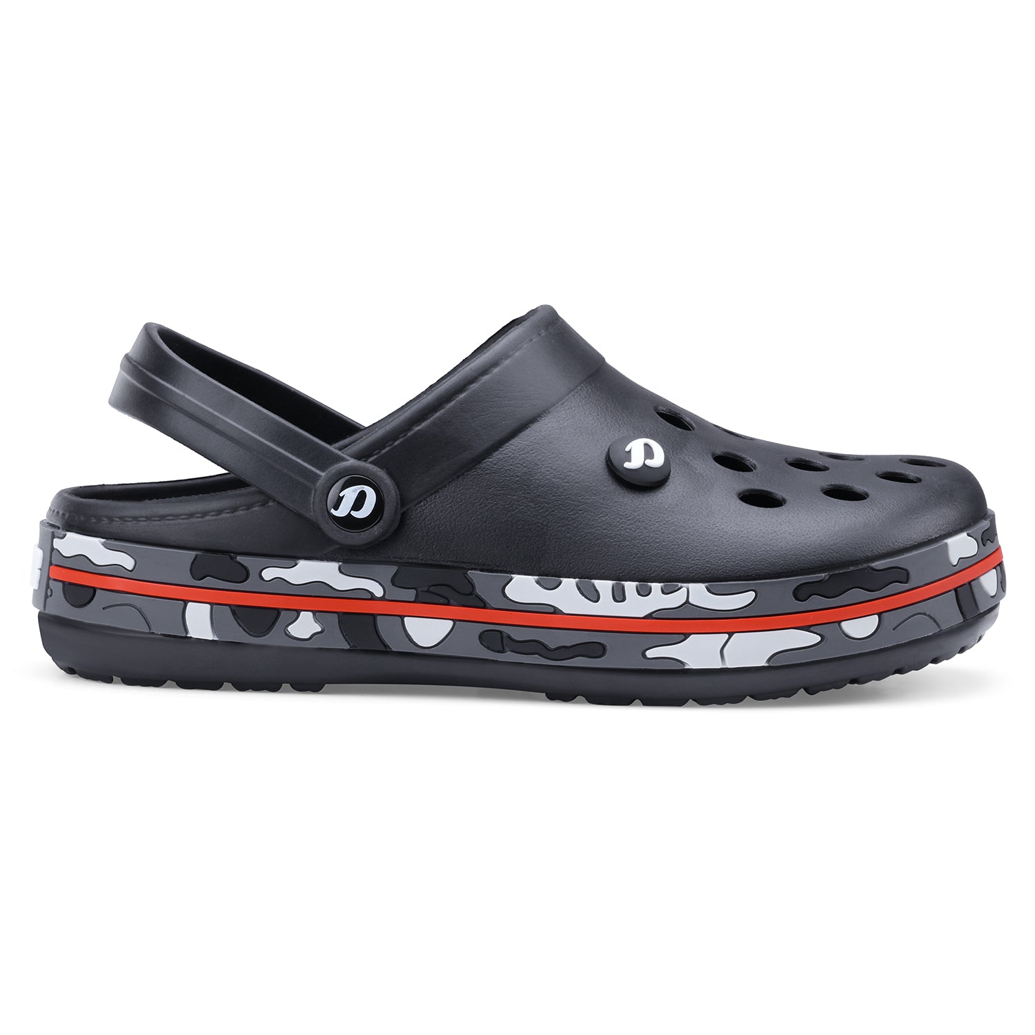 DOCTOR EXTRA SOFT D-520 Men's Classic Camouflage Casual Clogs/Sandals with Adjustable Back Strap for Adult| Comfortable & LightWeight | Stylish & Anti-Skid |Waterproof & Everyday Use Mules Gents & Boys