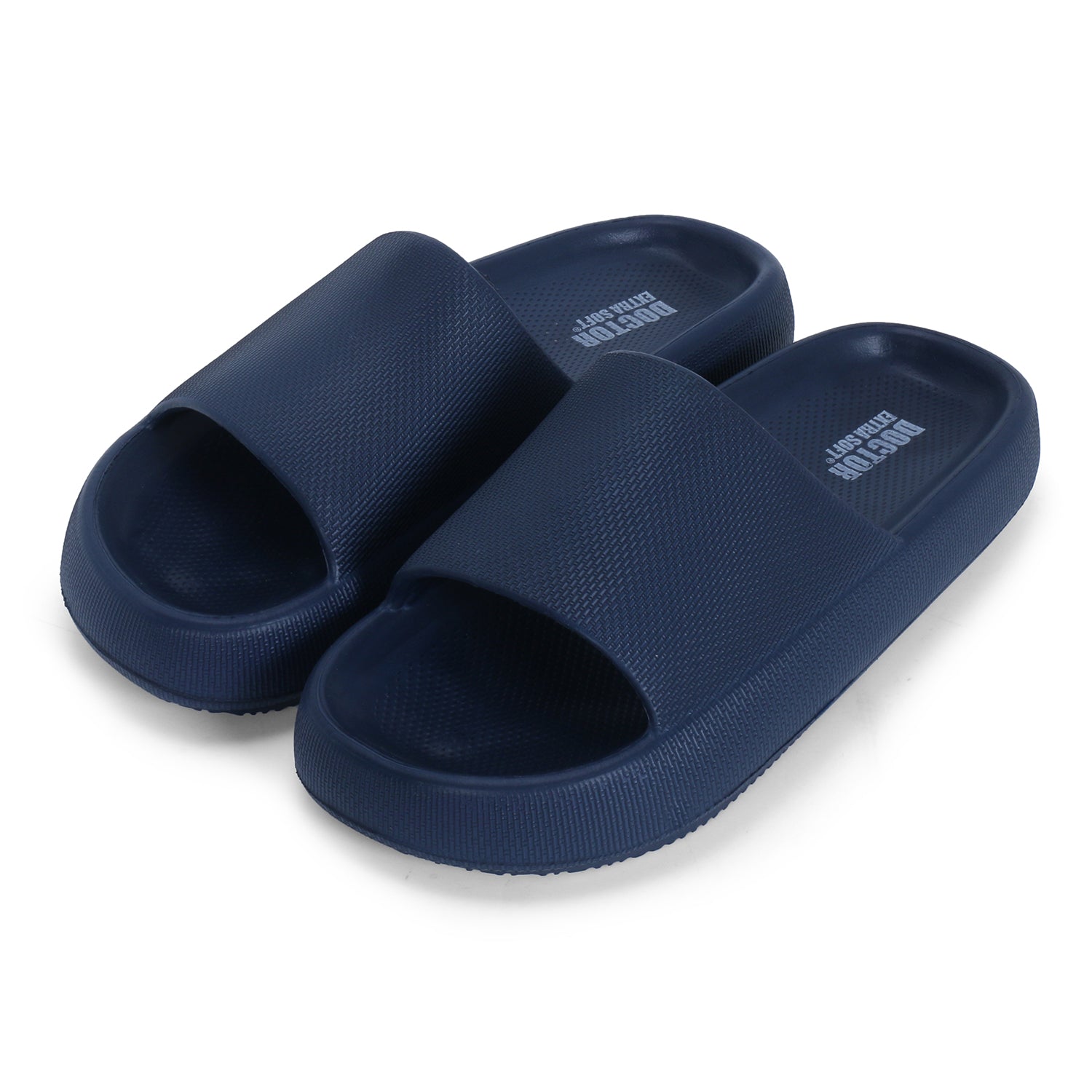 DOCTOR EXTRA SOFT D-504 Men's Classic Ultra Soft Sliders/Slippers with Cushion FootBed for Adult | Comfortable & Light Weight | Stylish & Anti-Skid | Waterproof & Everyday Flip Flops for Gents/Boy