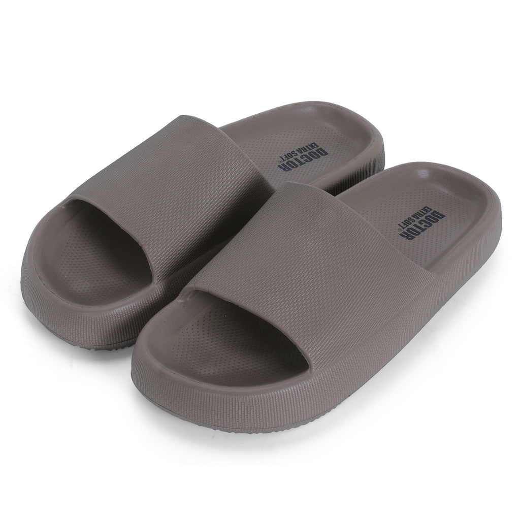 DOCTOR EXTRA SOFT D-504 Men's Classic Ultra Soft Sliders/Slippers with Cushion FootBed for Adult | Comfortable & Light Weight | Stylish & Anti-Skid | Waterproof & Everyday Flip Flops for Gents/Boy