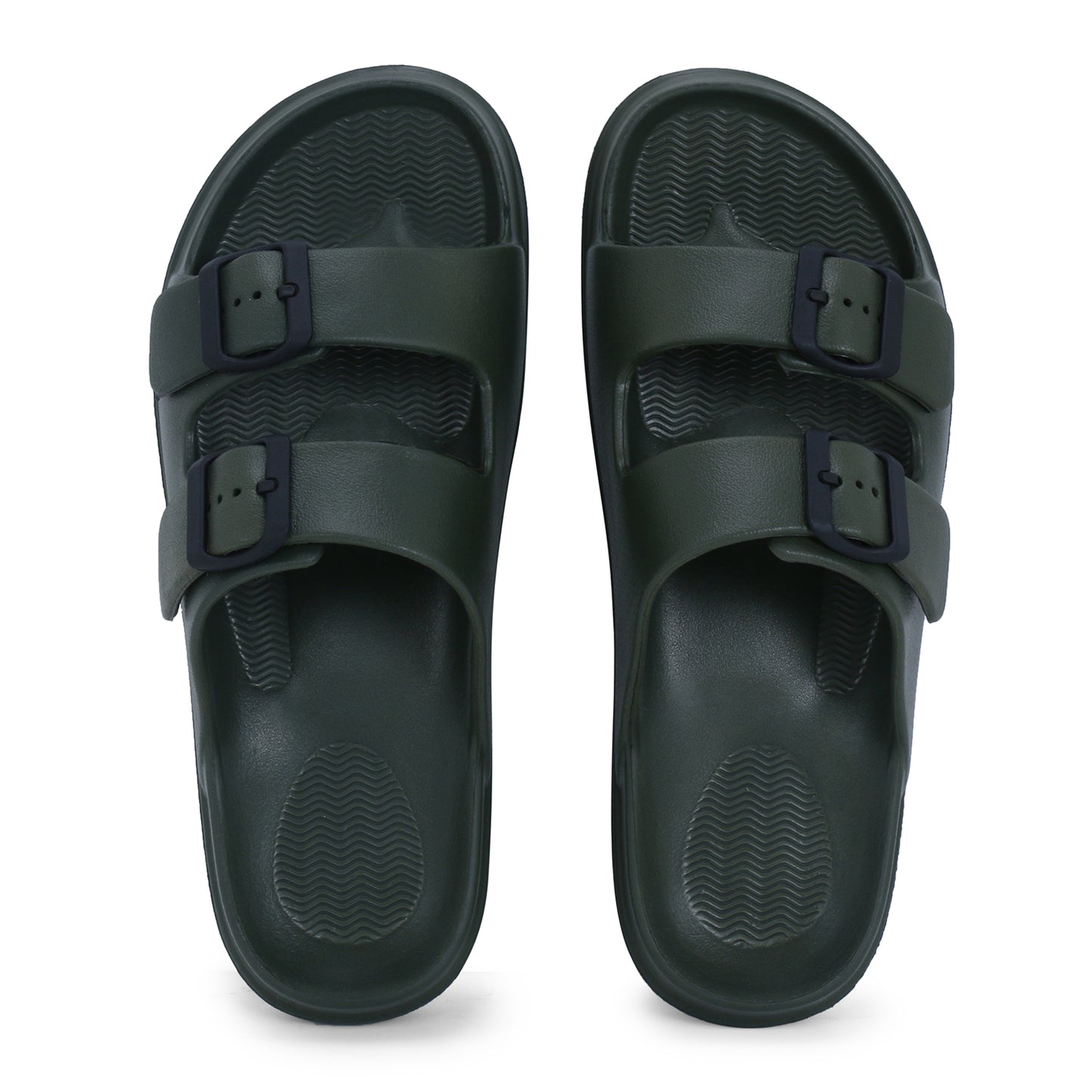 Ajio Men Double Strap Sandals Buy Black Sandals For Men By