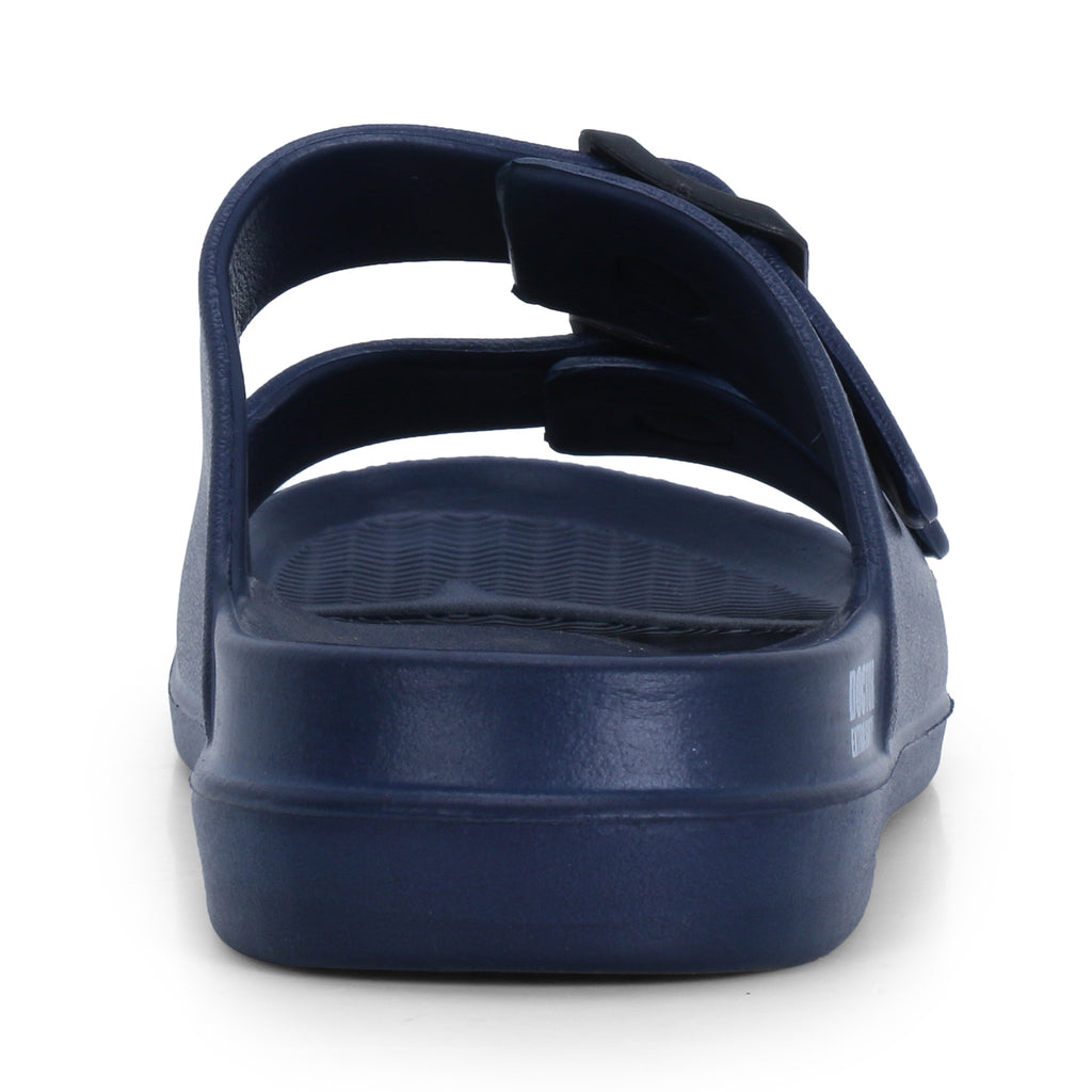 DOCTOR EXTRA SOFT D-505 Men's Classic Cushion Sliders/Slippers with Adjustable Buckle Strap for Adult | Comfortable & LightWeight |Stylish & Anti-Skid| Waterproof & Everyday Flip Flops for Gents/Boys