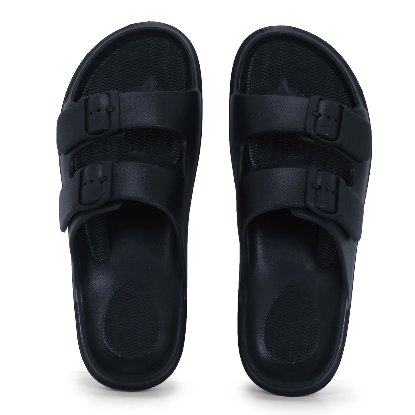 DOCTOR EXTRA SOFT D-505 Men's Classic Cushion Sliders/Slippers with Adjustable Buckle Strap for Adult | Comfortable & LightWeight |Stylish & Anti-Skid| Waterproof & Everyday Flip Flops for Gents/Boys