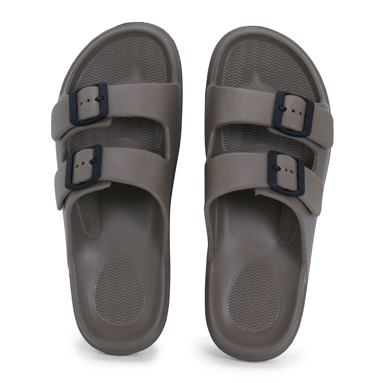 DOCTOR EXTRA SOFT D-505 Men's Classic Cushion Sliders/Slippers with Adjustable Buckle Strap for Adult | Comfortable & LightWeight |Stylish & Anti-Skid| Waterproof & Everyday Flip Flops for Gents/Boys