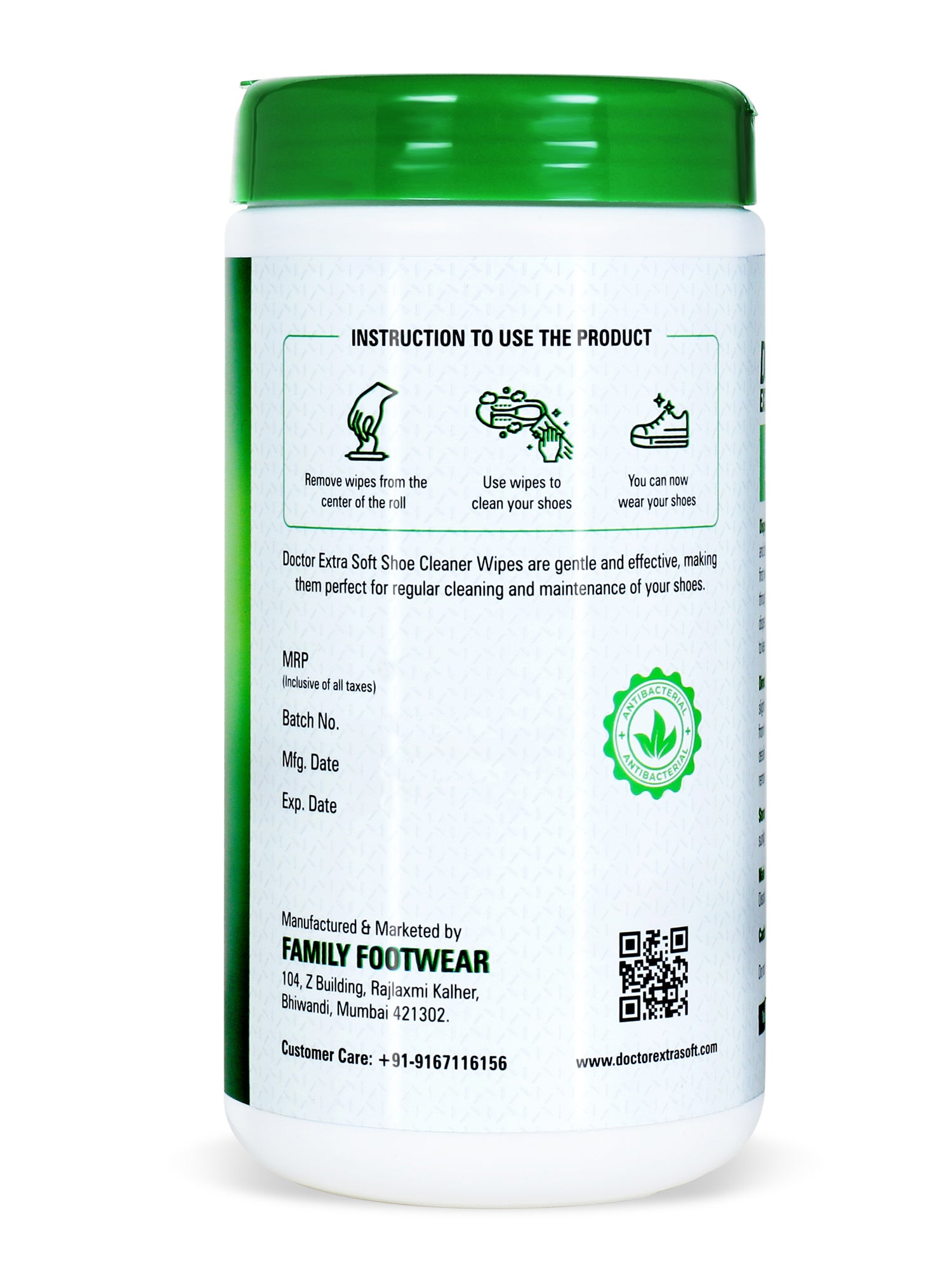 Doctor Extra Soft D-921 Shoe Cleaner Wet Wipes For Shoes/Loafers/Sandals/Slippers/Athletic Shoes/Sneakers/White Shoes/Tennis Shoes/Scrub Off Dirt/Mud/Grass Stains - 50 Wipes (Ready to Use)