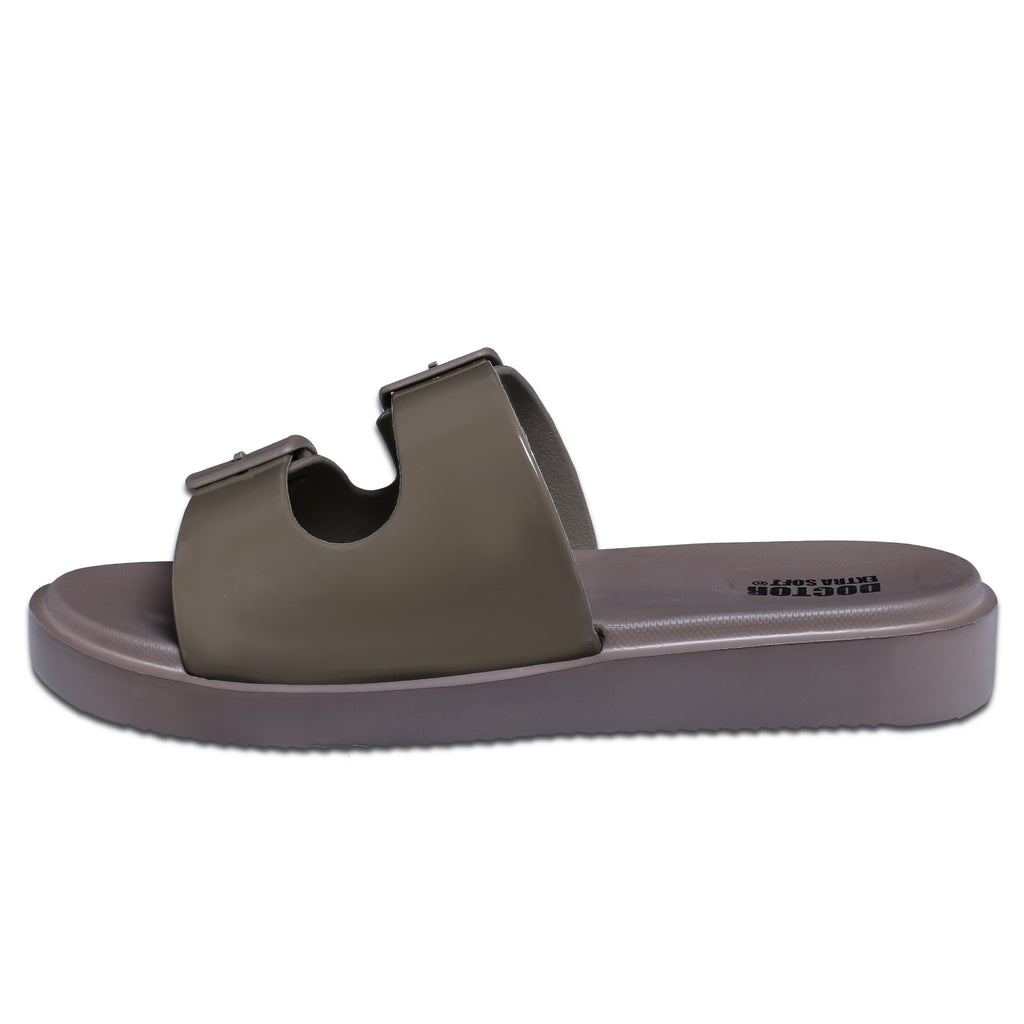DOCTOR EXTRA SOFT D-523 Women's Slider Slippers — Cushioned & Anti-Skid