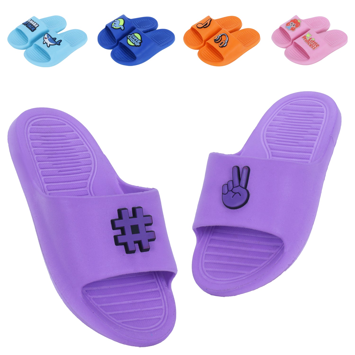DOCTOR EXTRA SOFT Unisex-Child Kids Flip-Flop Kids-06 Soft Comfortable Indoor & Outdoor Slippers Stylish Non-Slip Slider For Home Casual Chappals For Boys & Girls