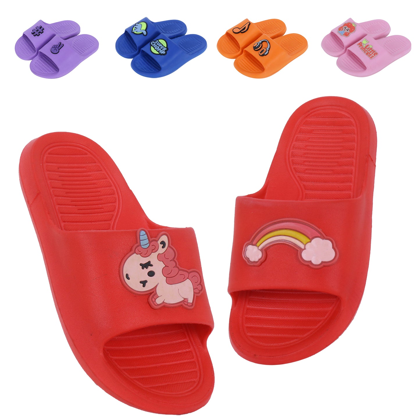 DOCTOR EXTRA SOFT Unisex-Child Kids Flip-Flop Kids-06 Soft Comfortable Indoor Outdoor Slippers Stylish Non-Slip Slider For Home Casual Chappals For
