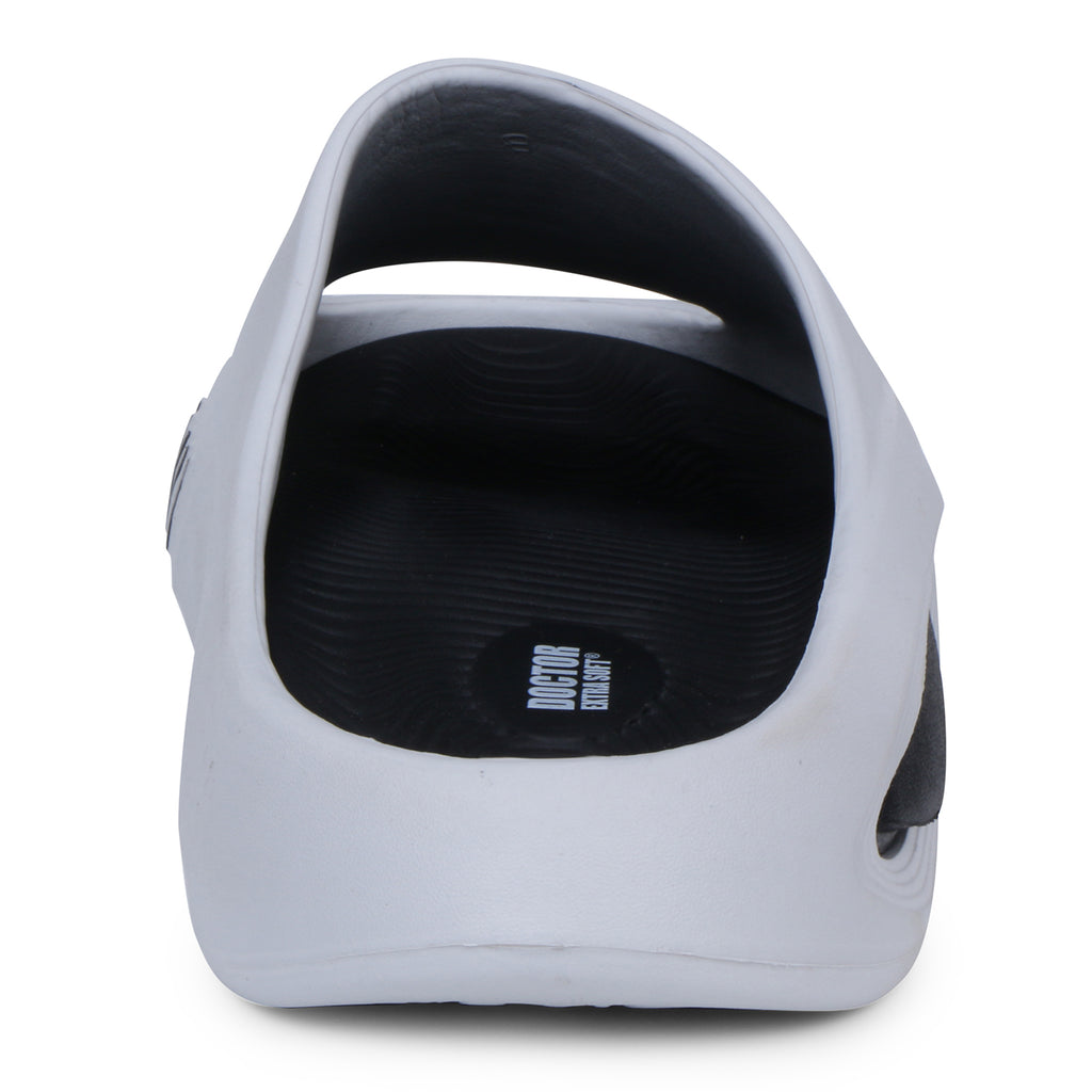 DOCTOR EXTRA SOFT D-507 Men's Classic Ultra Soft Sliders/Slippers with Cushion FootBed for Adult | Comfortable & Light Weight | Stylish & Anti-Skid | Waterproof & Everyday Flip Flops for Gents/Boys