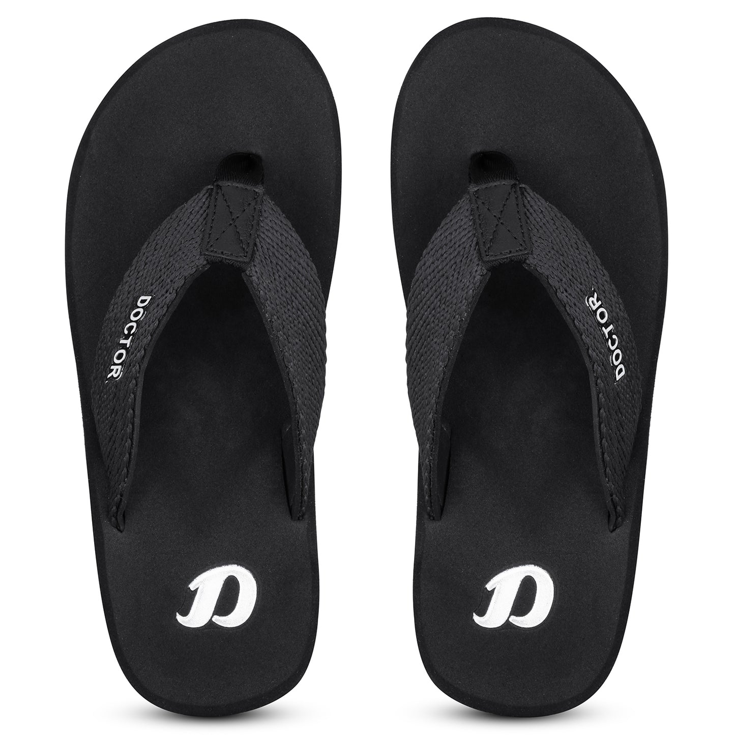 DOCTOR EXTRA SOFT D-35 Men's Classic TPR Slippers with Cushion FootBed for Adult| Comfortable & Light Weight|Stylish & Anti-Skid|Orthopedic Casual Durable Waterproof Everyday Dr.Flip Flops Gents Boys