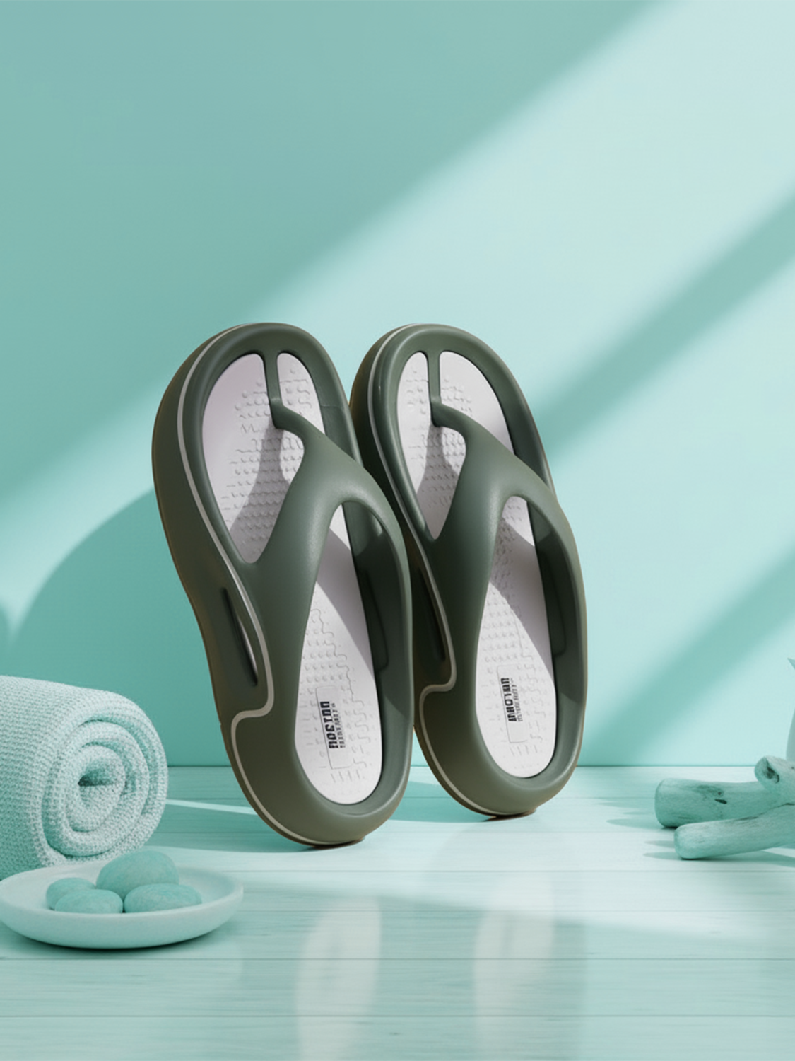 DOCTOR EXTRA SOFT Men's Flip Flops | Acupressure, Anti-Skid, Waterproof | D-544