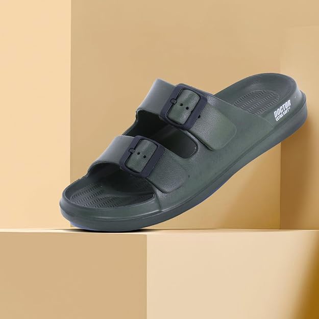 DOCTOR EXTRA SOFT D-505 Men's Slider Slippers — Cushioned & Anti-Skid