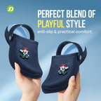 DOCTOR EXTRA SOFT Unisex-Child Kids Classic Rainy Monsoon Clogs/Sandals Soft Comfortable Indoor & Outdoor Slippers Stylish Non-Slip Sports Casual Cool Cartoon Cute House Mules Boys & Girls D-536