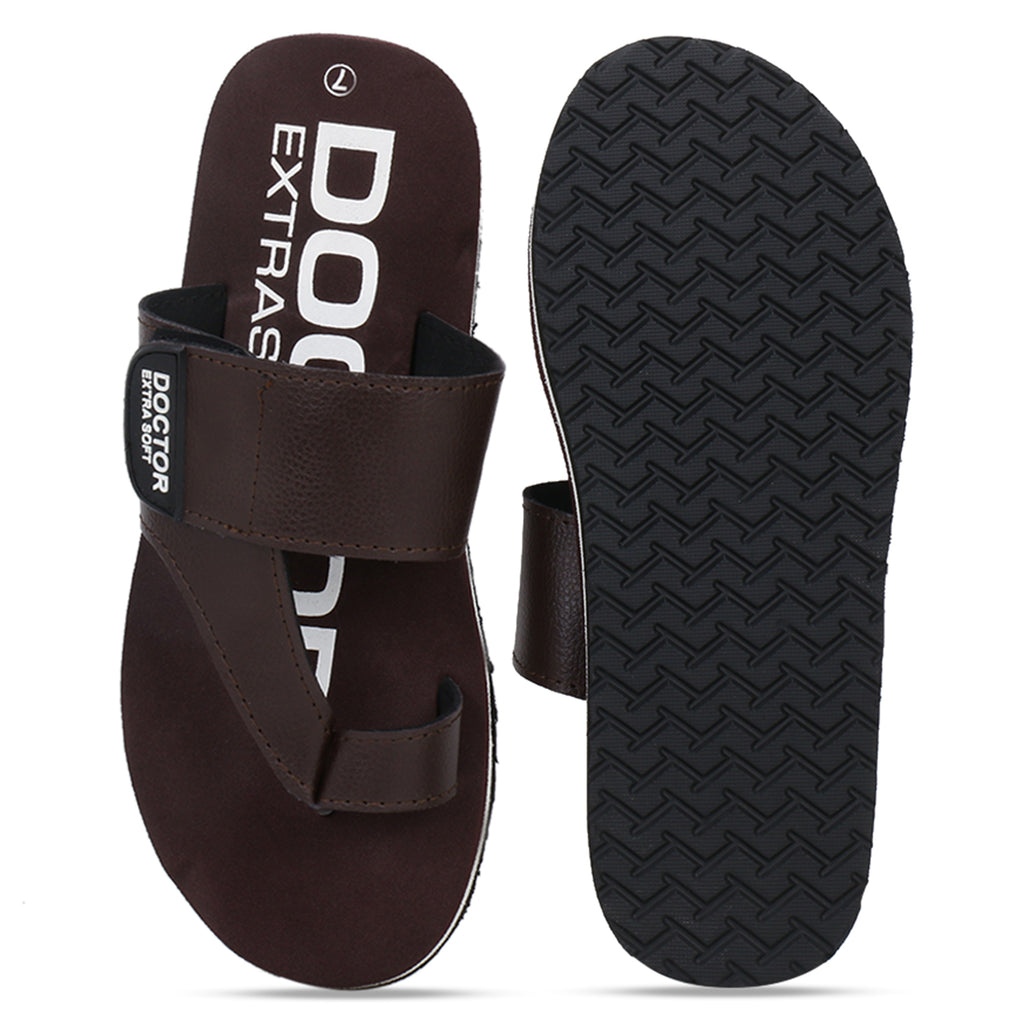 DOCTOR EXTRA SOFT D-26 One Toe Slippers for Men Ortho Care Orthopaedic Diabetic Dr Stylish House Flip-Flop & Thump Ring Slip on for Gents-Boys