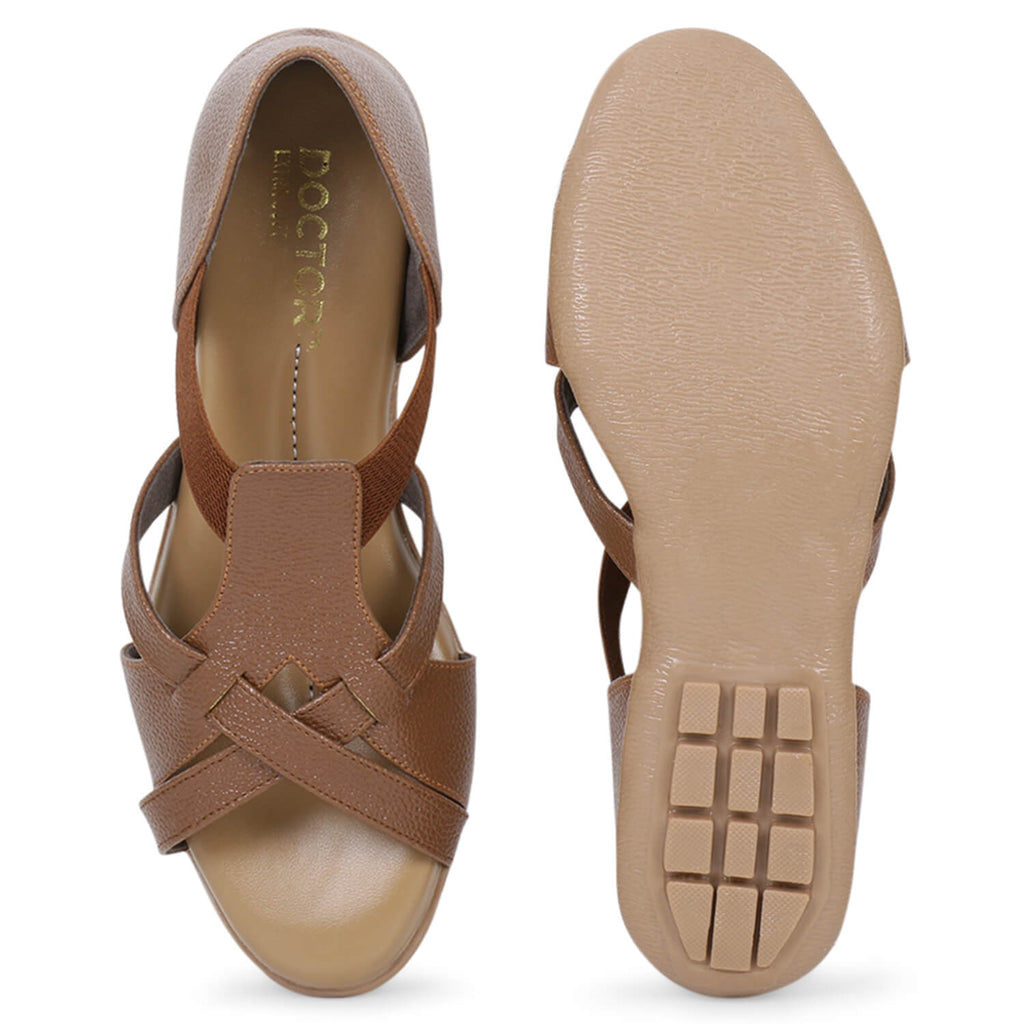 DOCTOR EXTRA SOFT Women's Sandals ART-537 Cushioned Foot Bed For Foot Pain, Ankle Pain & Heel Pain