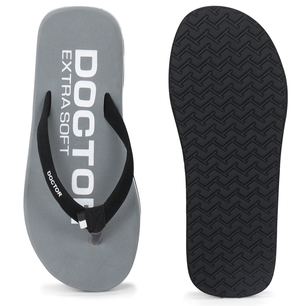 DOCTOR EXTRA SOFT D-27 House Slipper for Men's Ortho Care Ideal For Cracked Heels & Blistered Feet Having Soft Insole