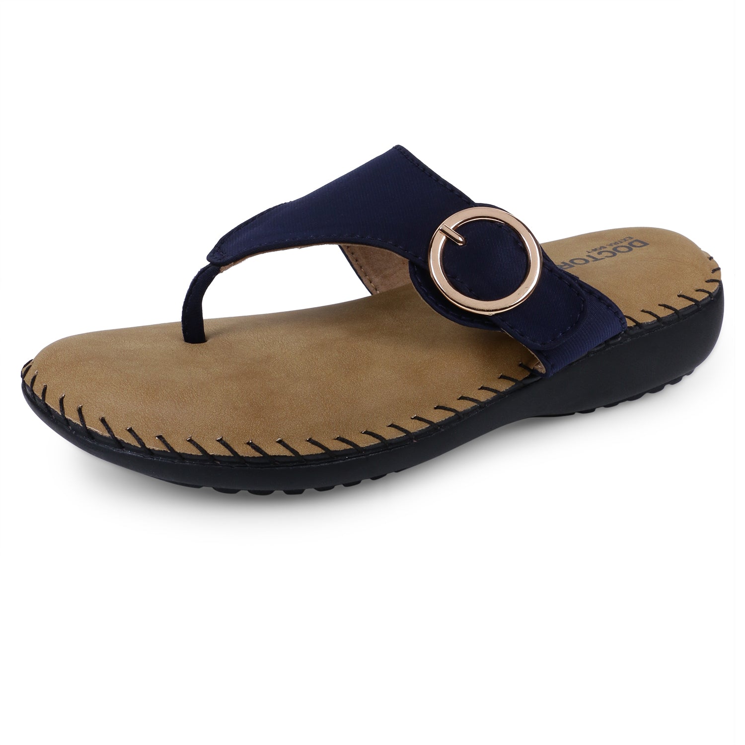 DOCTOR EXTRA SOFT ART-24 Women's Dr.Chappal For Ladies With Open Toe Style, Anti-Skid For Heel & Ankle Pain