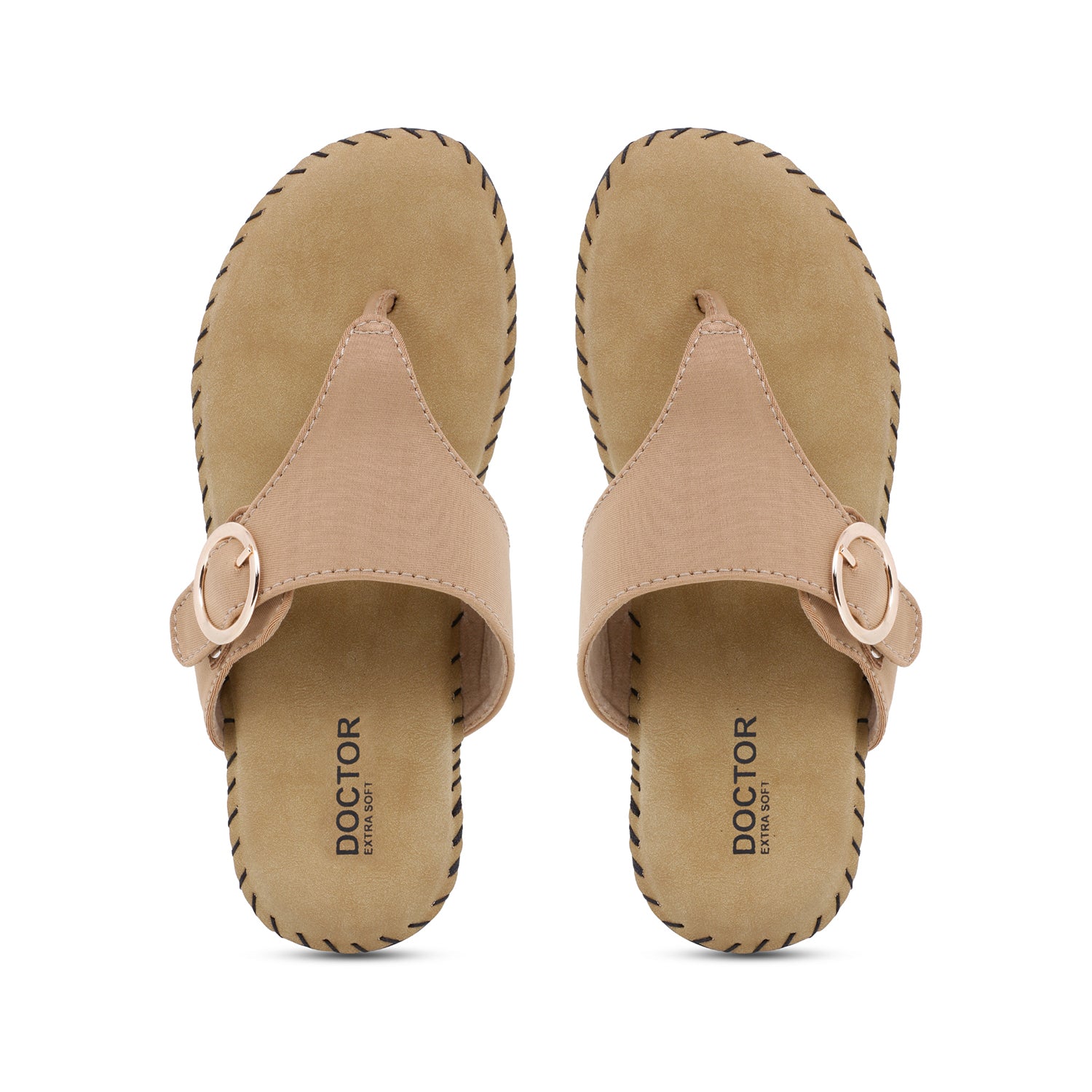 DOCTOR EXTRA SOFT ART-24 Women's Dr.Chappal For Ladies With Open Toe Style, Anti-Skid For Heel & Ankle Pain