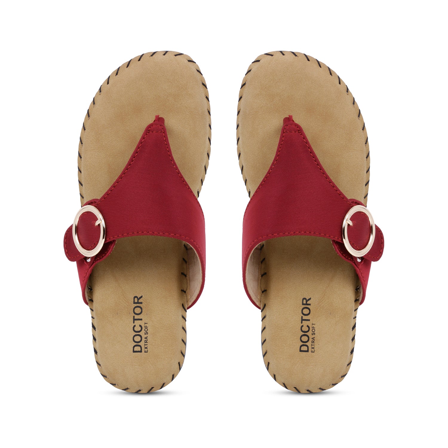 DOCTOR EXTRA SOFT ART-24 Women's Dr.Chappal For Ladies With Open Toe Style, Anti-Skid For Heel & Ankle Pain