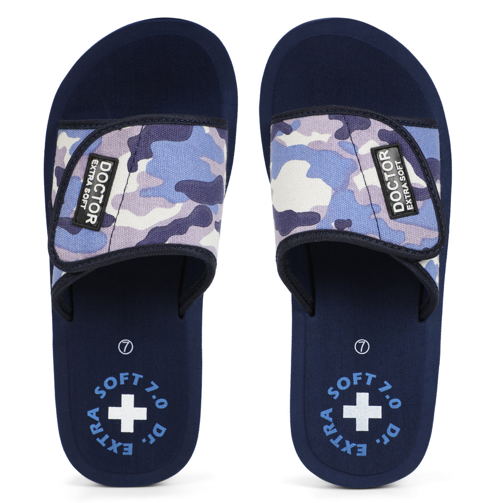 DOCTOR EXTRA SOFT D-53 Men's Slider Slippers — Orthopedic & Camo