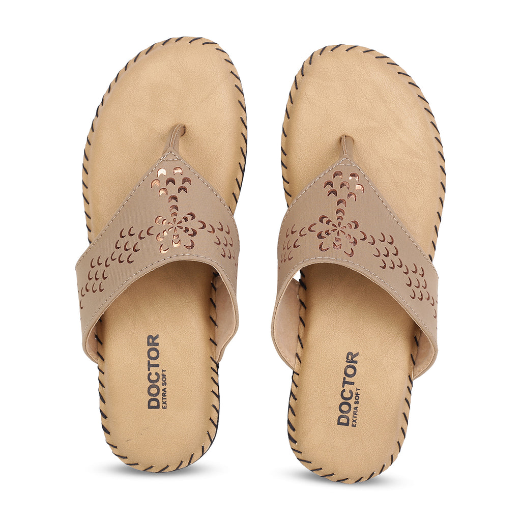 DOCTOR EXTRA SOFT ART-607 Women's Dr.Chappal For Ladies With Open Toe Style, Relaxing Footwear For Good Feet Health