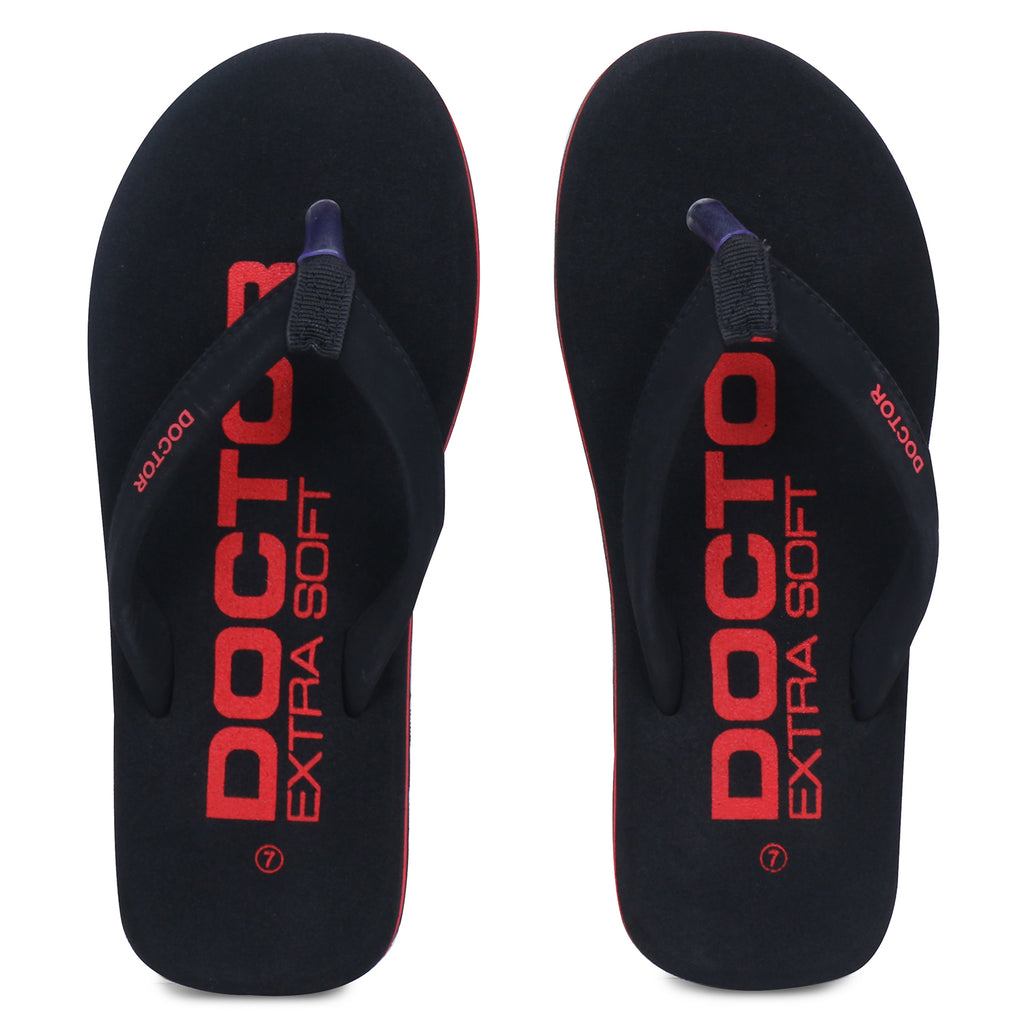 DOCTOR EXTRA SOFT D-27 House Slipper for Men's Ortho Care Ideal For Cracked Heels & Blistered Feet Having Soft Insole