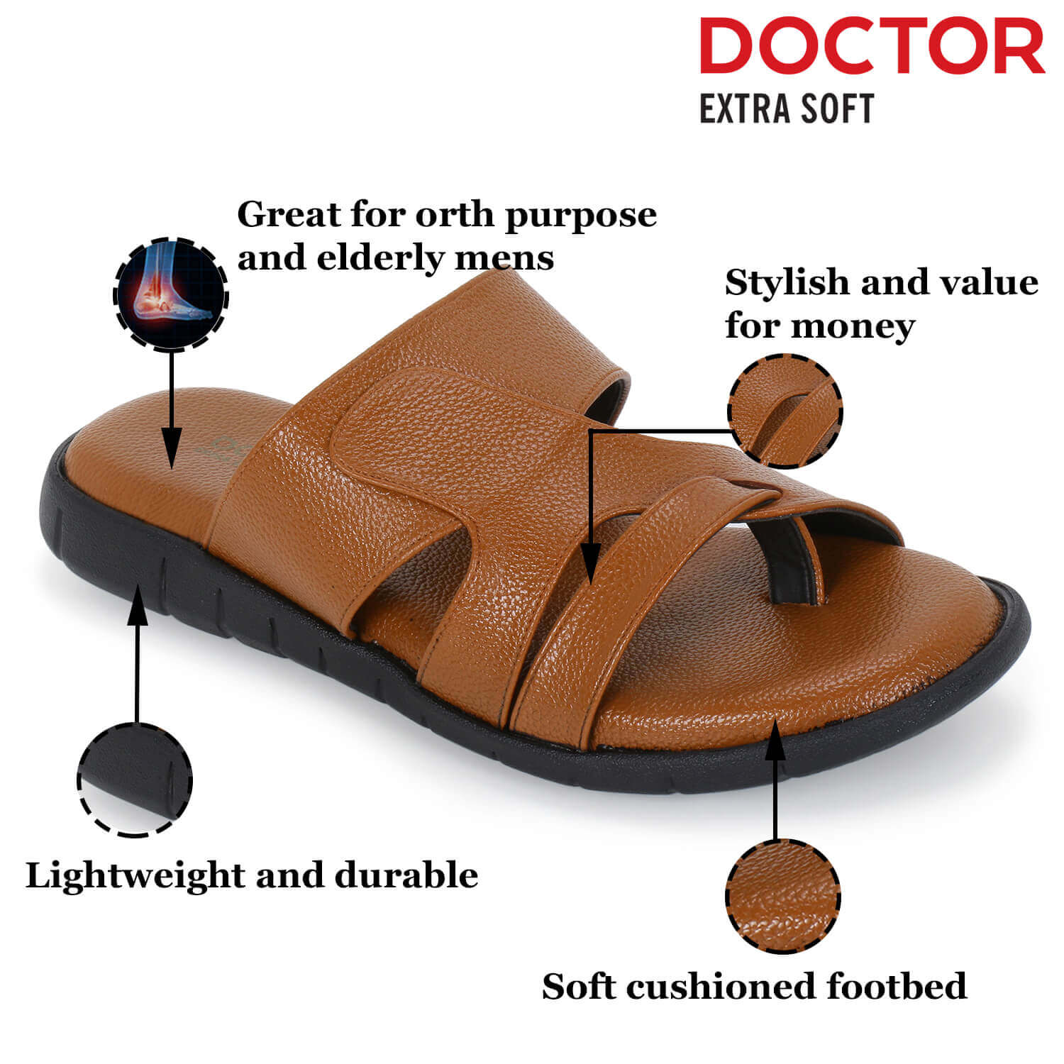 DOCTOR EXTRA SOFT Women's Slippers/Flip-flops OR-D-18 Anti-Skid & Preg –  Doctor Extra Soft
