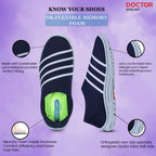 DOCTOR EXTRA SOFT D-1002 Memory Foam Women's Shoes for Walking Gym Training,Casual,  Sports,Slip-On, Lightweight Lace up Athletics Slipon Running Sneaker for Ladies and Girls