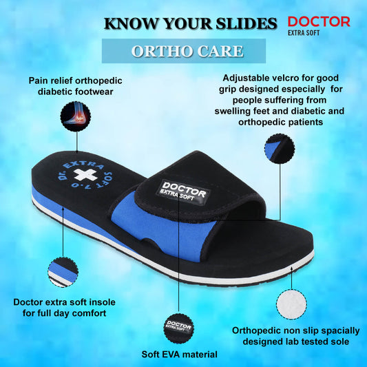 DOCTOR EXTRA SOFT D-52 Women's Slippers/Flip-flops Anti-Skid & Pregnancy, House Slippers With Velcro Adjustable Style