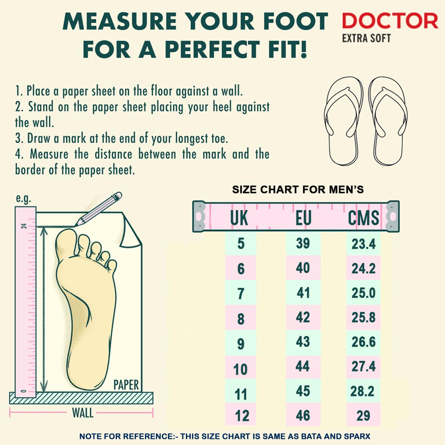DOCTOR EXTRA SOFT D-28 Slipper Ortho Care Super Comfort Doctor Slipper, Dr. Slipper, Flip-Flop, Slides and House Slipper for Men's-Boys