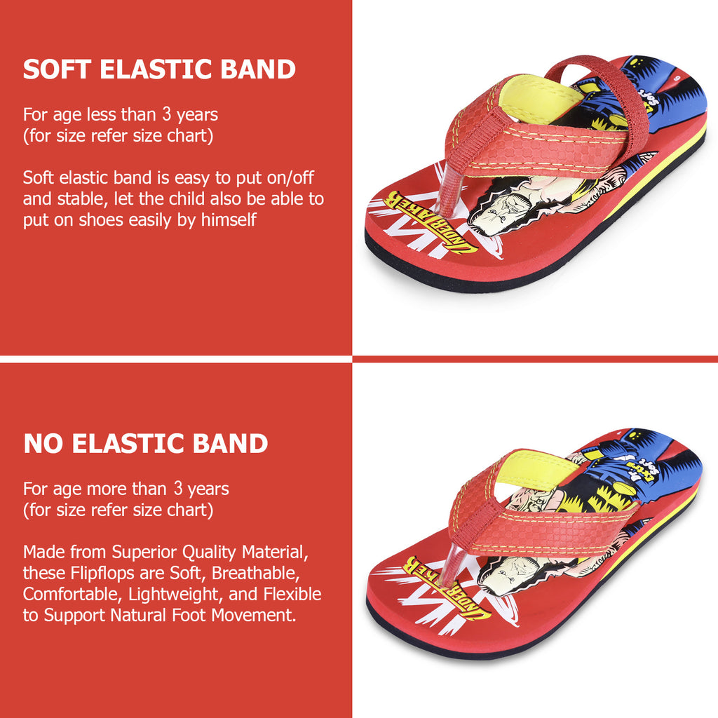 DOCTOR EXTRA SOFT Unisex-Child Kids Flip-Flop (Undertaker Print) Soft Comfortable Indoor & Outdoor Slippers Stylish Non-Slip Slide Home Casual Cool Cartoon Cute House Chappals For Boys & Girls