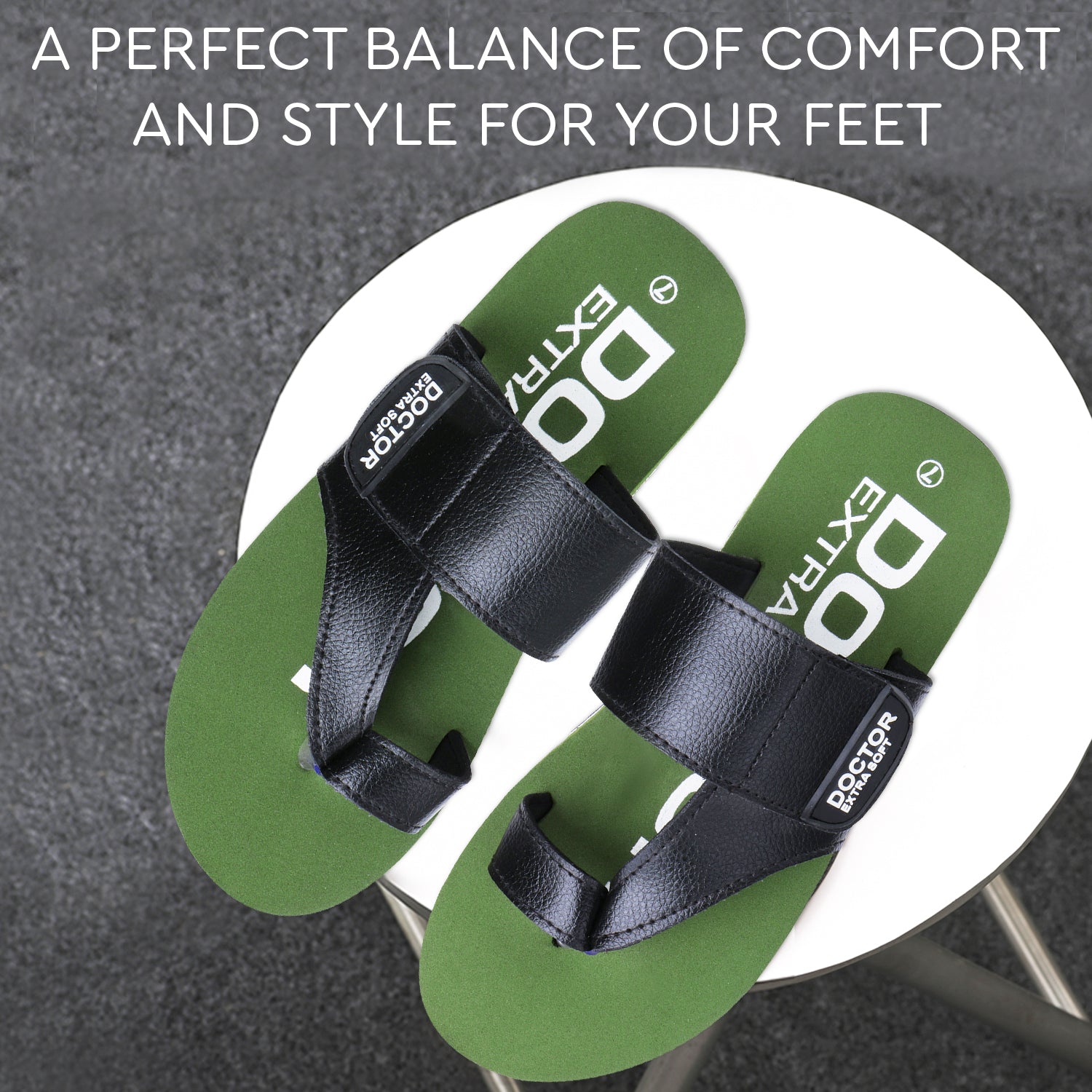 DOCTOR EXTRA SOFT D-26 One Toe Slippers for Men Ortho Care Orthopaedic Diabetic Dr Stylish House Flip-Flop & Thump Ring Slip on for Gents-Boys