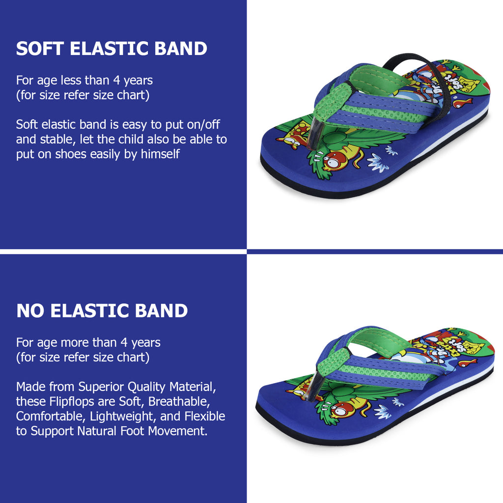 DOCTOR EXTRA SOFT Unisex-Child Kids Flip-Flop (Jungle Print) Soft Comfortable Indoor & Outdoor Slippers Stylish Non-Slip Slide Home Casual Cool Cartoon Cute House Chappals For Boys & Girls