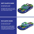 DOCTOR EXTRA SOFT Unisex-Child Kids Flip-Flop (Jungle Print) Soft Comfortable Indoor & Outdoor Slippers Stylish Non-Slip Slide Home Casual Cool Cartoon Cute House Chappals For Boys & Girls