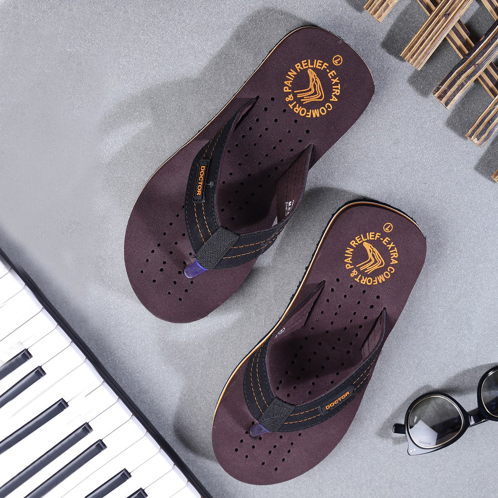 DOCTOR EXTRA SOFT D-28 Slipper Ortho Care Super Comfort Doctor Slipper, Dr. Slipper, Flip-Flop, Slides and House Slipper for Men's-Boys