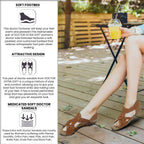 DOCTOR EXTRA SOFT Women's Sandals ART-537 Cushioned Foot Bed For Foot Pain, Ankle Pain & Heel Pain
