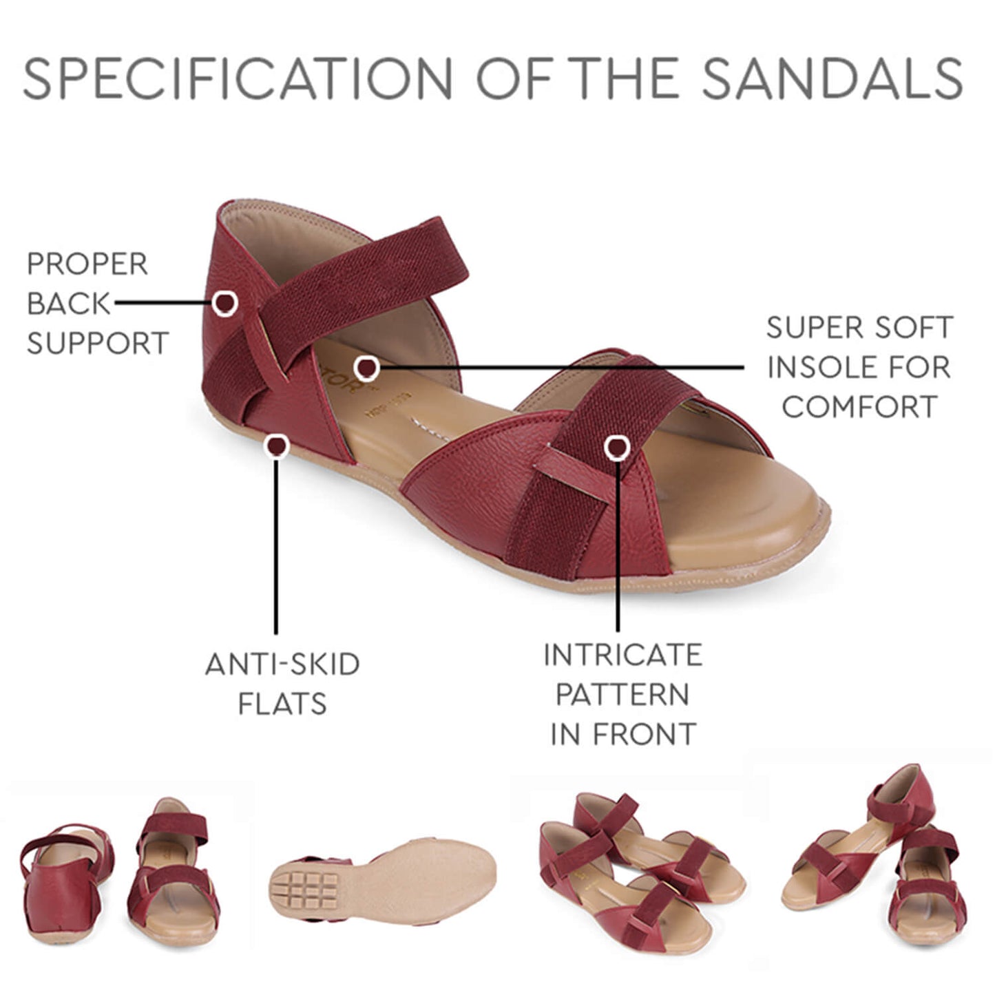 DOCTOR EXTRA SOFT Women's Sandals ART-533, Where Fashion Meets Comfort, Soft Insole, Back Support, Anti-Skid