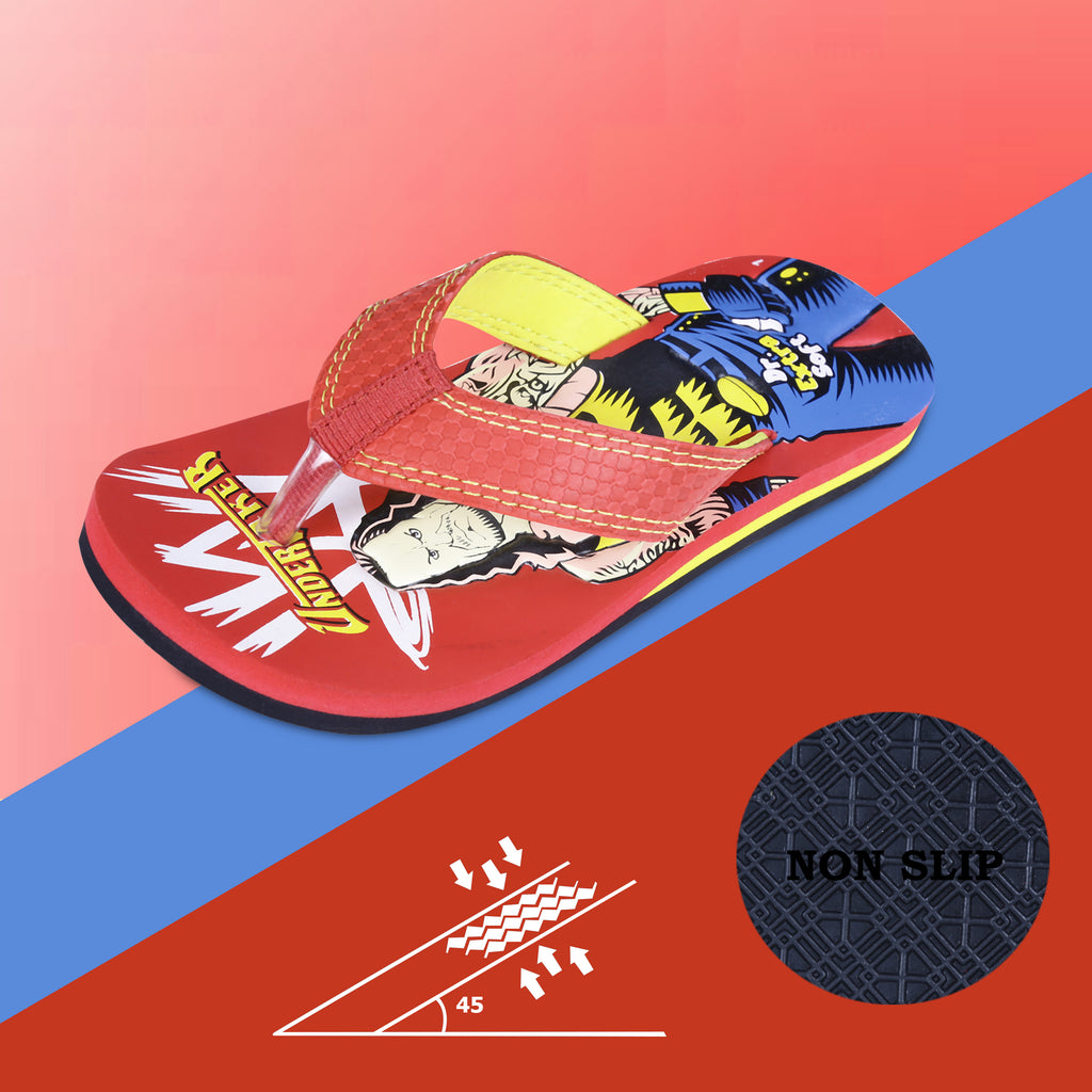 DOCTOR EXTRA SOFT Unisex-Child Kids Flip-Flop (Undertaker Print) Soft Comfortable Indoor & Outdoor Slippers Stylish Non-Slip Slide Home Casual Cool Cartoon Cute House Chappals For Boys & Girls